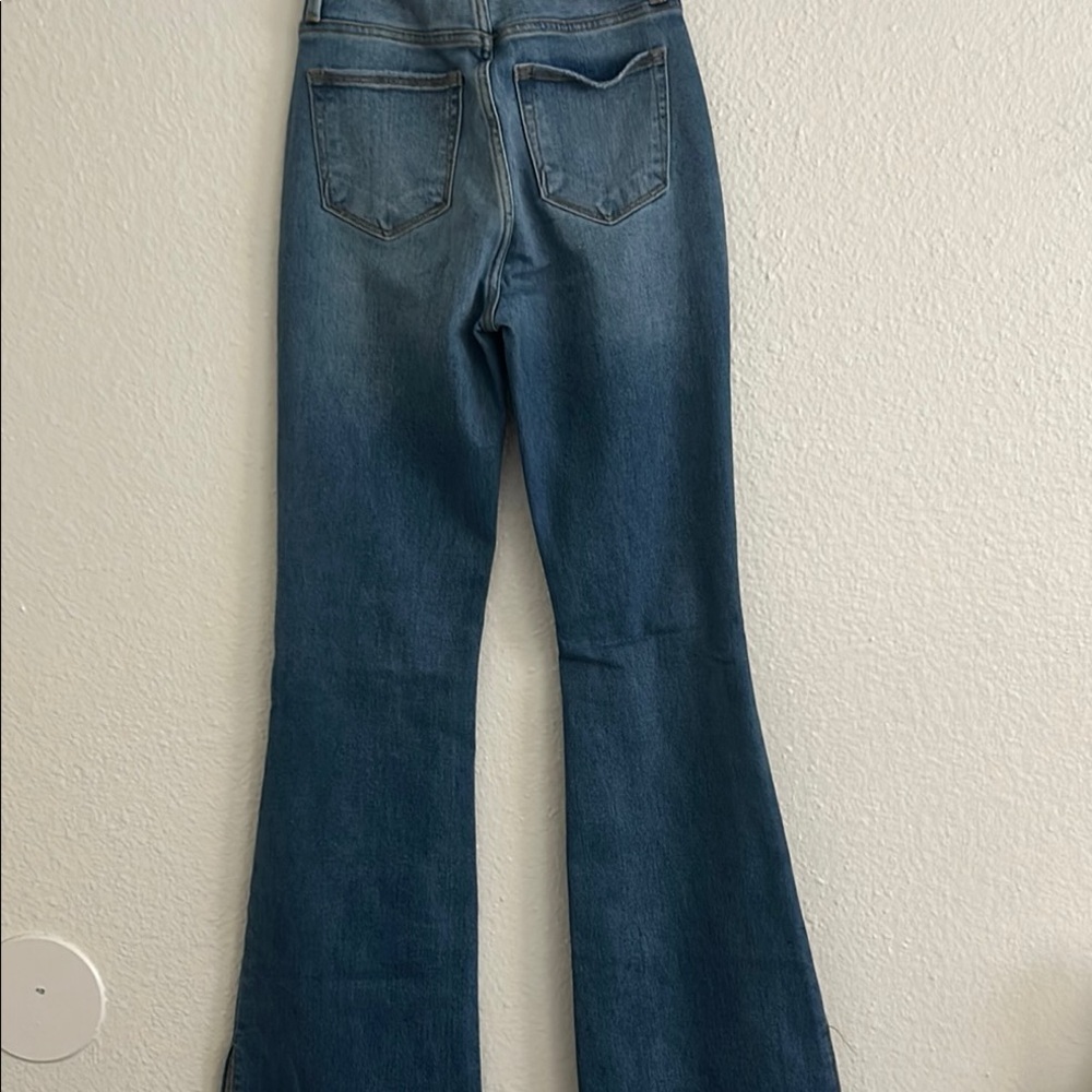 Trendy Blue Flare Jeans - Picture 4 of 12